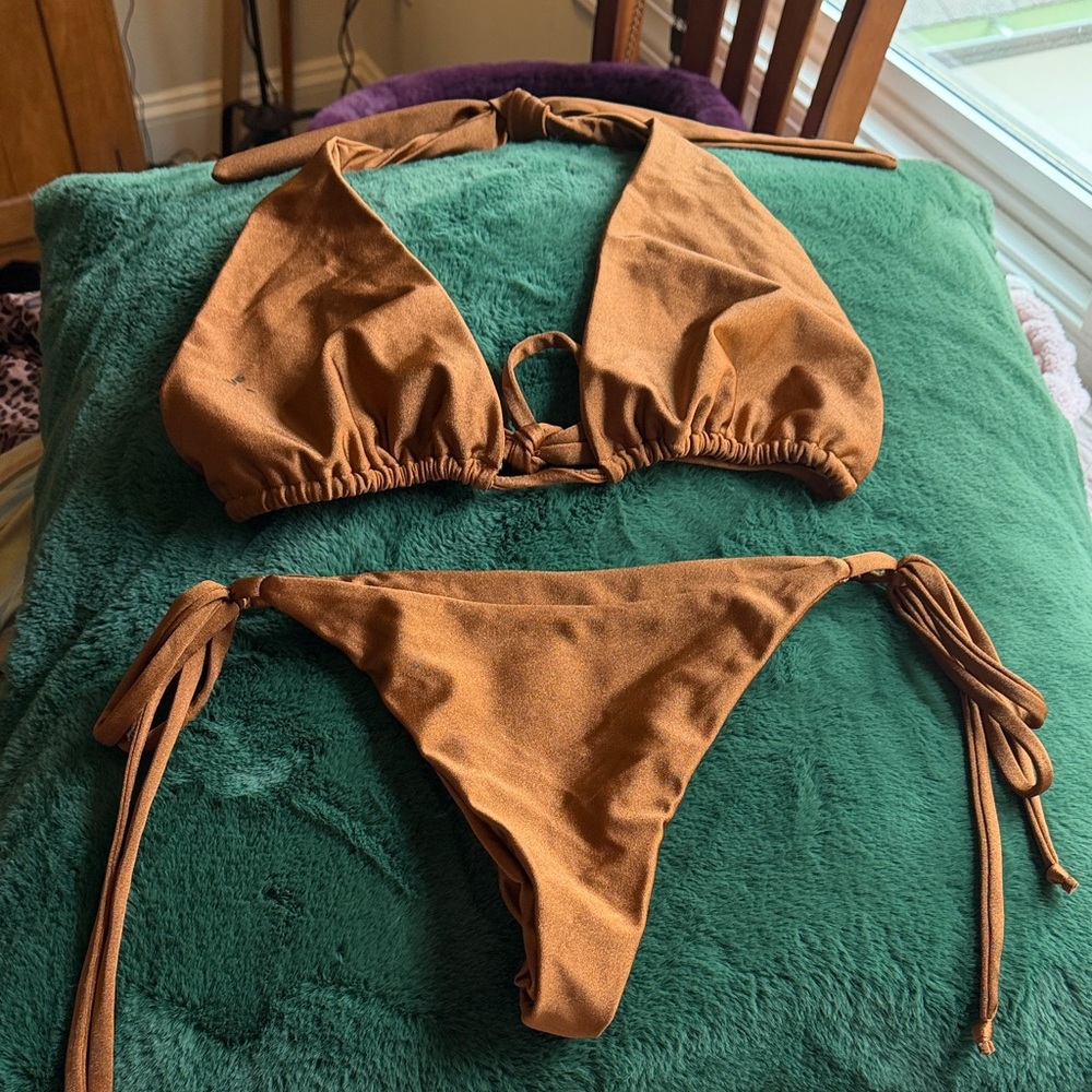 Burnt orange bikini